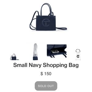 COPY - Navy blue telfar small purse